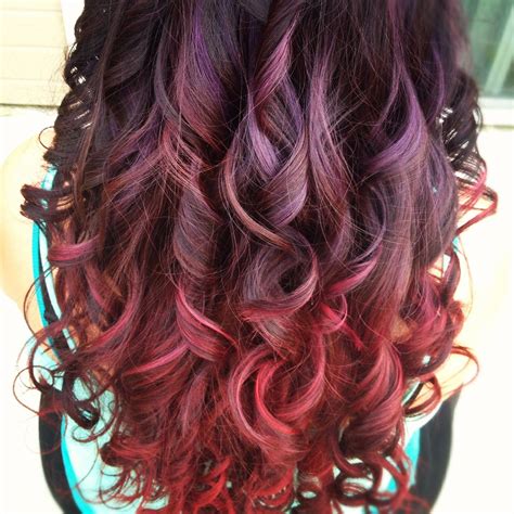 Purple Andand Red Ombré Purple Hair Hair Red Purple Hair