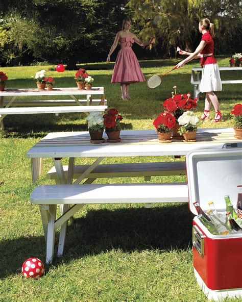 Picnic Inspired Wedding Ideas Picnic Table Centerpieces Picnic Wedding Picnic Table