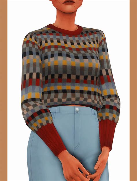 Sims 4 Striped Sweater