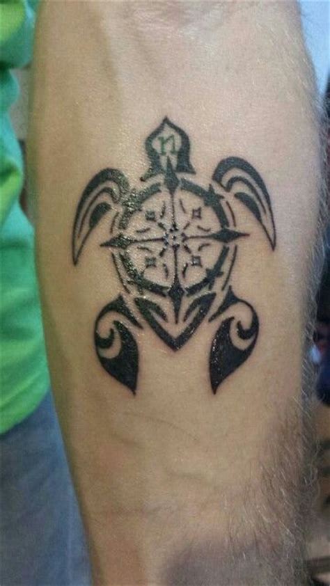 Compass Shell Turtle Tattoo Designs Tribal Turtle Tattoos Turtle Tattoo