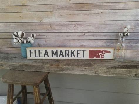 Rustic Flea Market Sign French Country Market Decor
