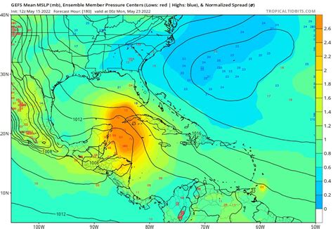 Cody Fields On Twitter The Number Of Individual GFS Ensemble Members With A Tropical Cyclone