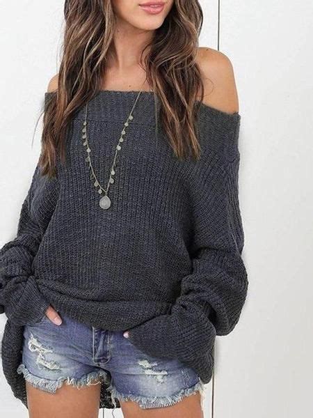 Oversize Off Shoulder Sweater Sweaters Women Fashion Fashion