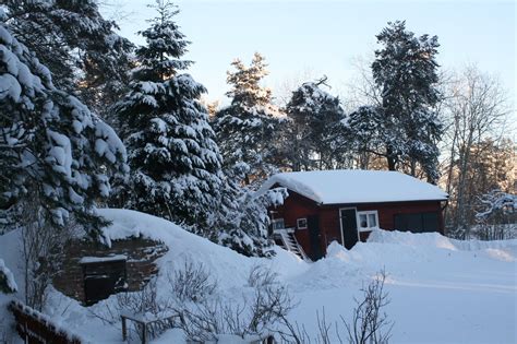 The Little Red House In The Snow Free Photo Download Freeimages