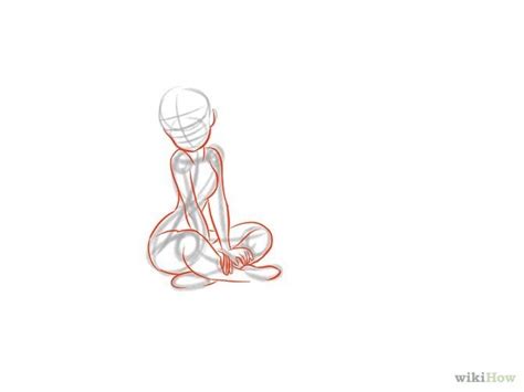How To Draw A Anime Girl Sitting Down Step By Step