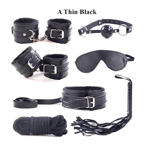 Nieuwe Sm Terughoudendheid Set 8 Stuks Bed Bondage Kit Erotische Sex Toy Slave Rollenspel Set