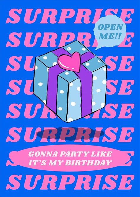 Cute Birthday Quote Template For Party Poster And Card Gonna Party Like