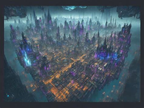 Premium Photo Fantasy Cityscape Ai Generated