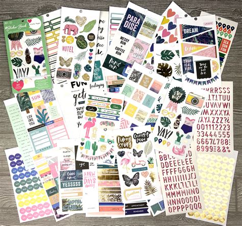 Crate Paper GIANT 30 page Sticker Book | Peachy Planner Deals