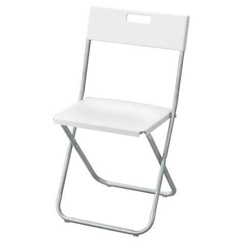 With a slim design and low weight, it's also perfect to bring on a picnic. GUNDE Folding chair - white - IKEA