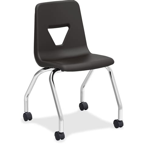 Lorell Llr99911 Classroom Mobile Chairs 2 Carton Black