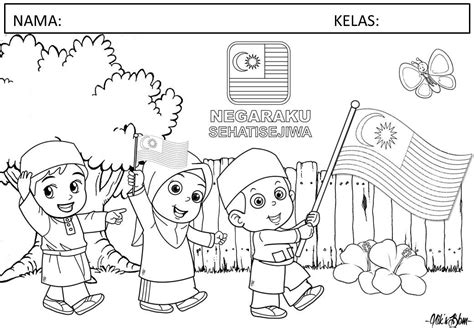 Pin By Nik Mahzon On Malaysia National Day Flag Coloring Pages