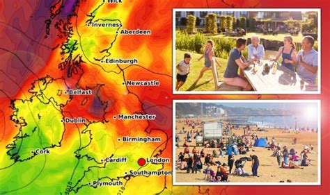 Uk Hot Weather Exact Date Britain Set For Hottest Day Of Year As 25c Spanish Plume Hits
