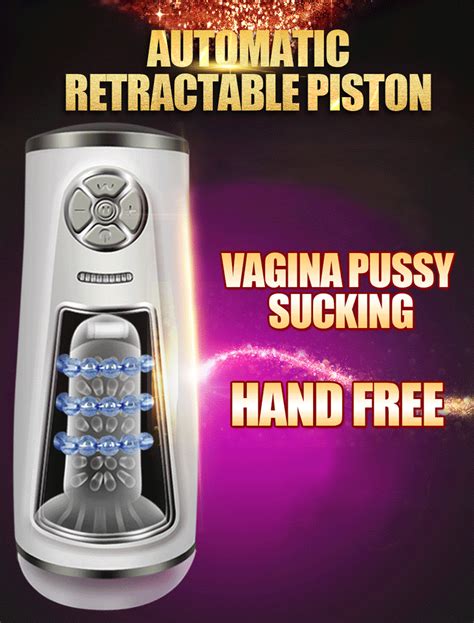 Piston Masturbator Retractable Vibrator Automatic Blowjob Thrusting Massager Silicone Artificial