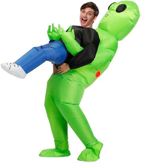 Funclothing Inflatable Alien Costume Adult Funny Blow Up Costume For