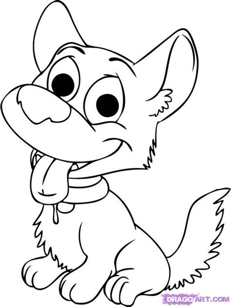 35 Easy Cartoon Dog Sitting Down Drawings To Make Wcases