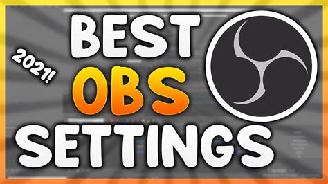 Best Obs Recording Settings Full Guide P Fps Youtube