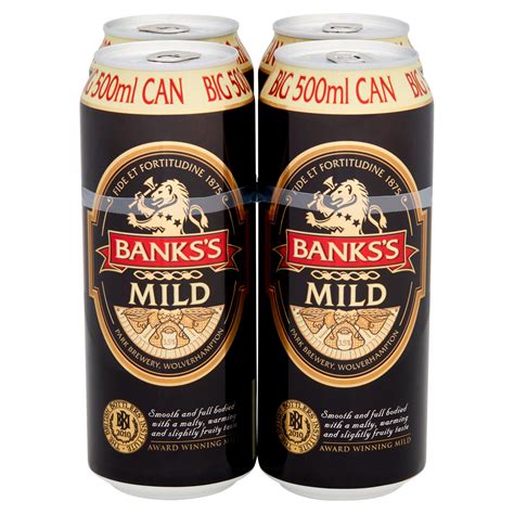 Bankss Mild 4 X 500ml Beer Iceland Foods