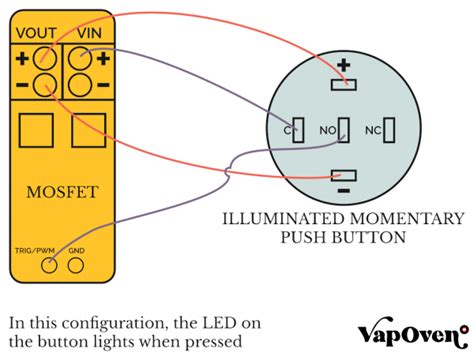 Wiring An Illuminated 5 Pin Momentary Push Button Vapoven