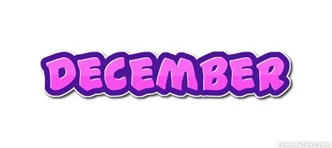 December Logo Free Logo Design Tool From Flaming Text