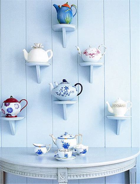 Teapot Display Is The Kitchen Or Maybe Where The Map In The Dining