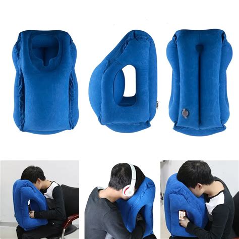 Inflatable Cushion Travel Pillow Portable Foldable Sleeping Pillow For Airplane Train Traveling