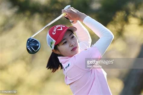 Momoka Miura Of Japan Hits A Tee Shot On The 11th Hole During The