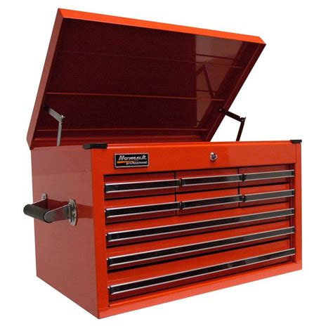 Homak Professional 27 In 9 Drawer Extended Top Chest Red Rd02027901