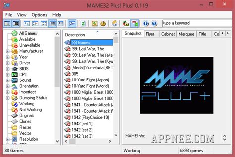 Mame32 Plus Plus Best Modified Gui Edition Of Mame With Fast Audit