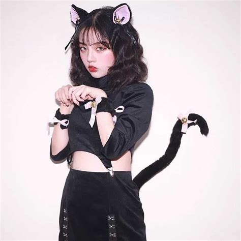 Kawaii Clothing Cat Set Ears Tail Gloves Paws Cosplay Costume Wh339