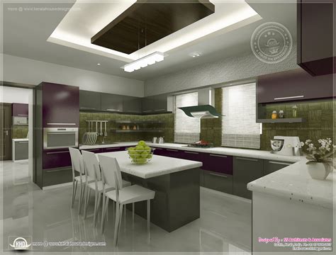 Kitchen Interior Views By Ss Architects Cochin Kerala