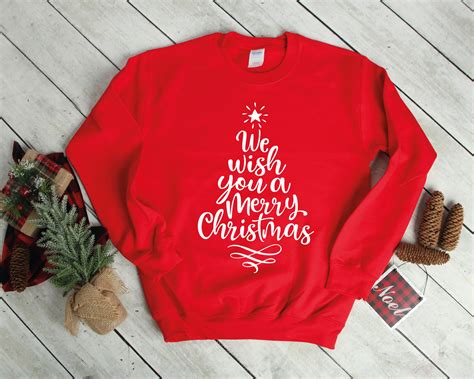 We Wish You A Merry Christmas Tshirt Chrsitmas Tshirt Etsy