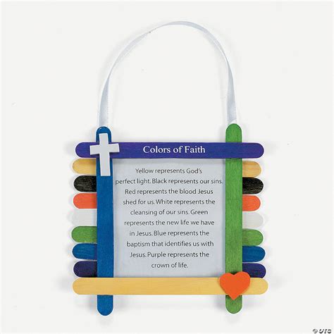 Colors Of Faith Craft Stick Ornament Craft Kit Discontinued