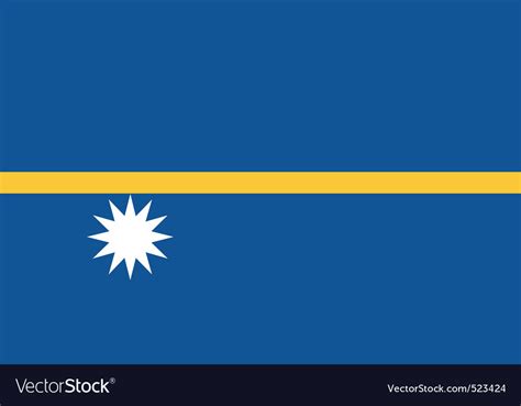 Nauruan Flag Royalty Free Vector Image Vectorstock