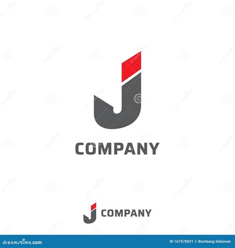 Letter J Alphabetic Company Logo Design Template Lettermark Logo