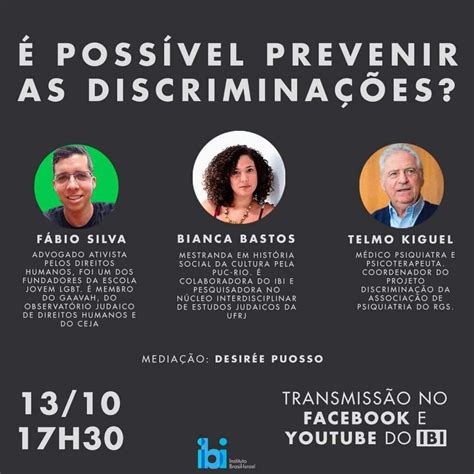 Evento Poss Vel Prevenir As Discrimina Es Discute Preconceito E