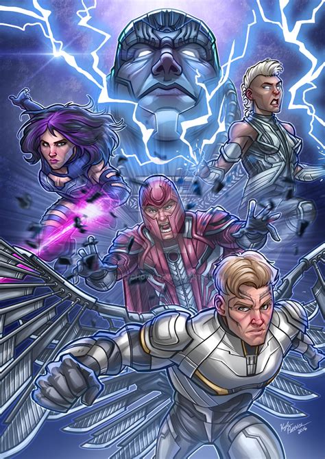 X Men Apocalypse The Four Horsemen X Men Art Marvel Comics Art