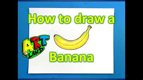Today we're learning how to draw a cute cartoon banana with a face! How to draw a Banana - YouTube