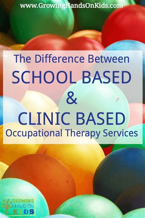Difference Between School Based And Clinic Based Occupational Therapy
