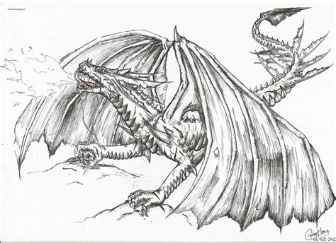 Fire Dragon Coloring Page