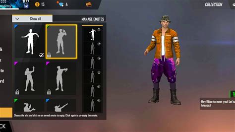 There are many emotes in this battle royale game, such as hello!, tea time, applause, dab, provoke, etc. Free fire emotes - YouTube