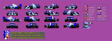 The Spriters Resource Full Sheet View Ayrton Sennas Super Monaco