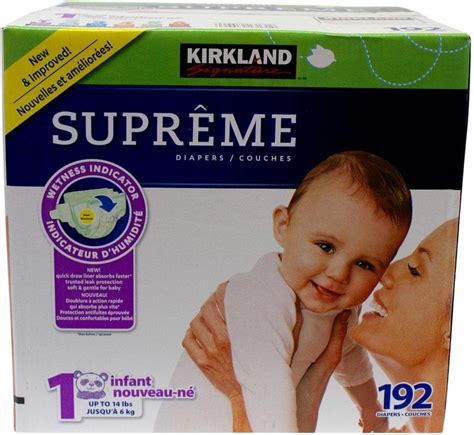 Kirkland Signature Supreme Diapers Size 1 Pack Of 192 Amazon Ca Baby