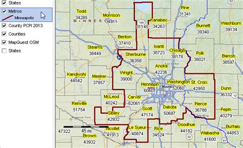 Zip Code Map Mn United States Map