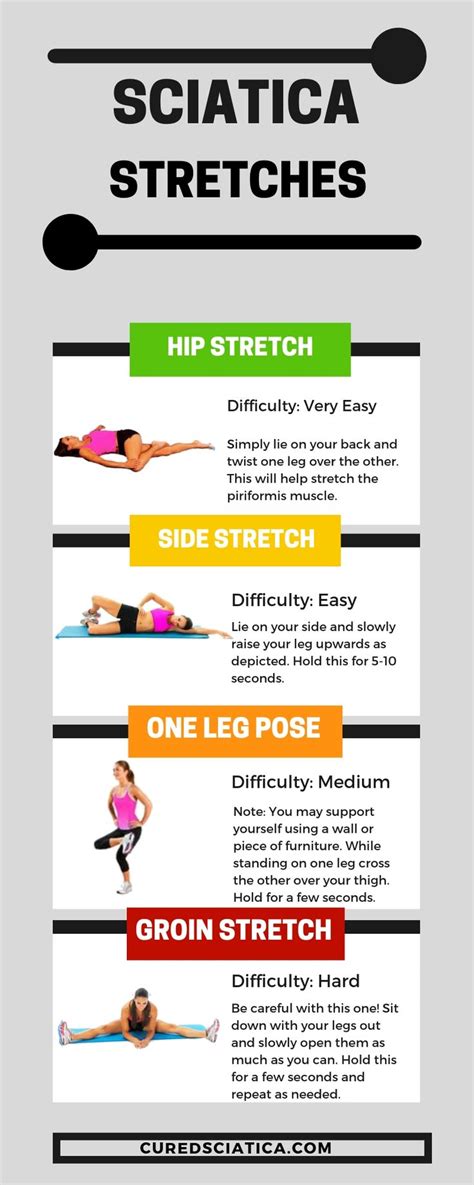 Exercises For Sciatica Printable Customize And Print