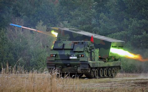 Download Wallpapers M270 Mlrs Mars 2 Multiple Launch Rocket System