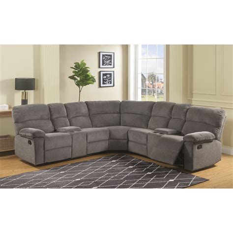 Prime Conan Casual Four Seat Reclining Sectional Sofa | Prime Brothers ...