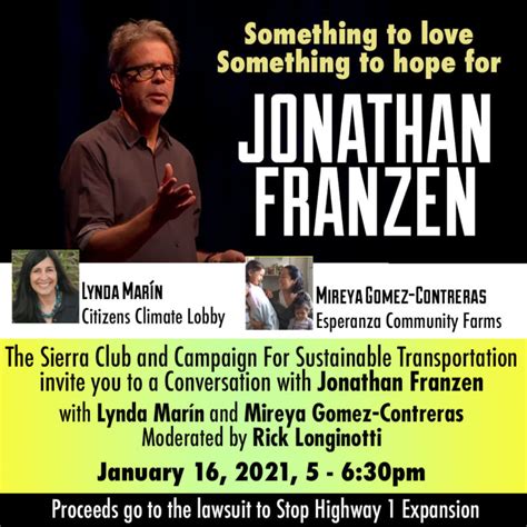 Conversation With Jonathan Franzen Campaign For Sustainable