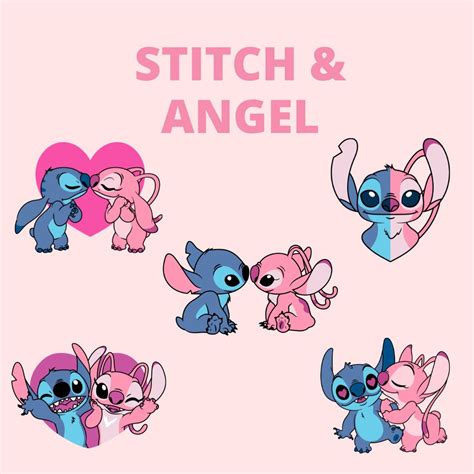 Stitch Y Angel Svg