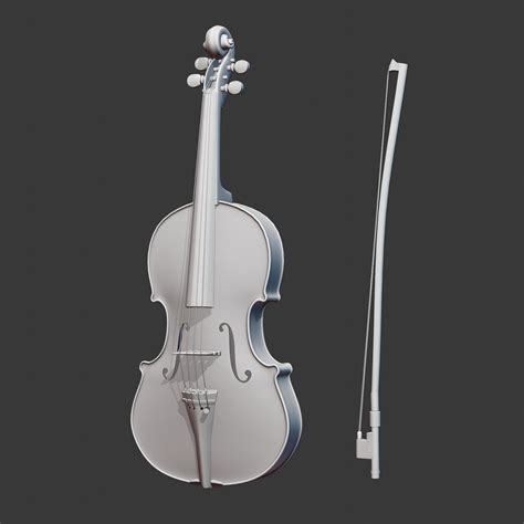violin 3d model free 3d model cgtrader